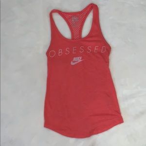 Pink Nike workout tank
